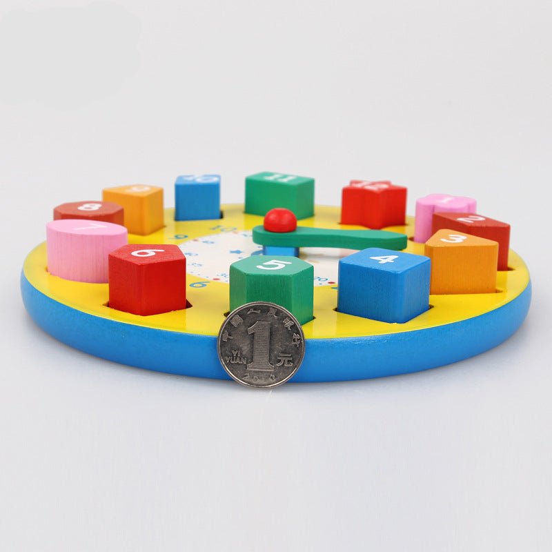 Tick Tock, Baby — Wooden Shape + Number Learning Clock