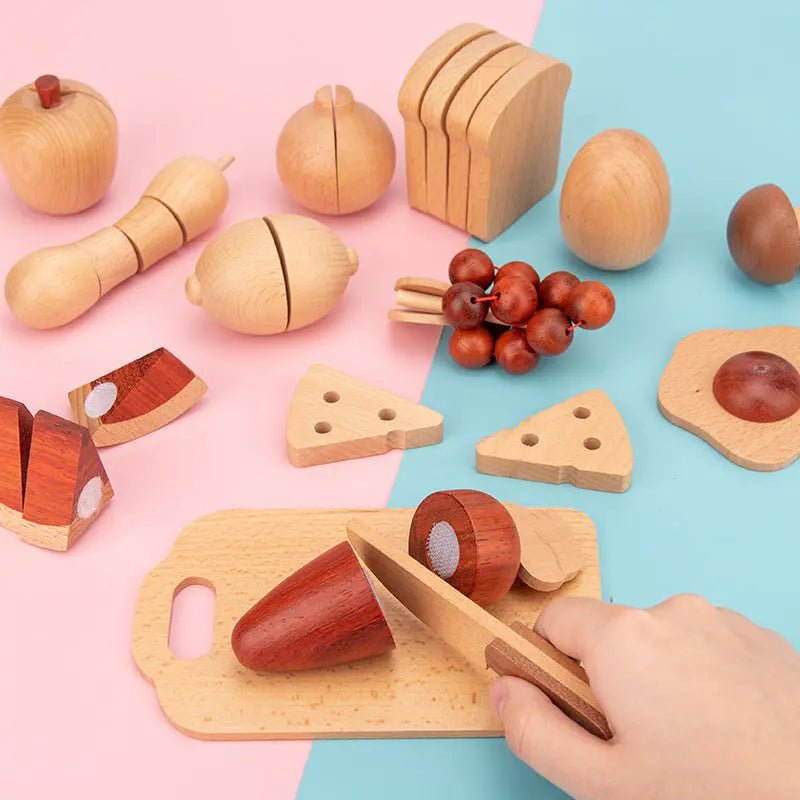 Slice & Play™ – Wooden Velcro Cutting Fruit & Veggie Set