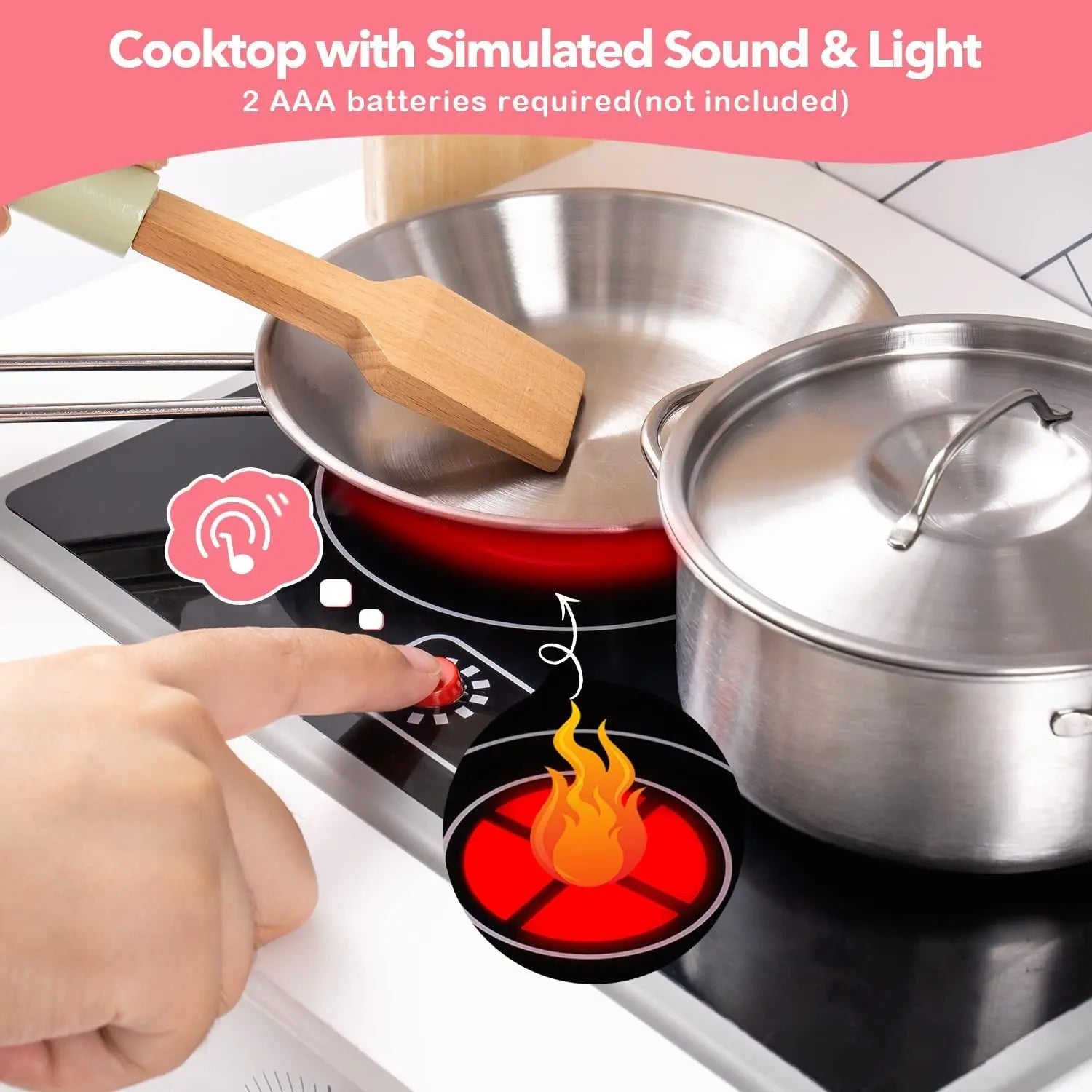 Mini Chef Station™ – Deluxe Wooden Play Kitchen Set