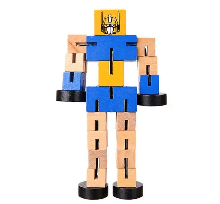 Benny the Wooden Robot Toy