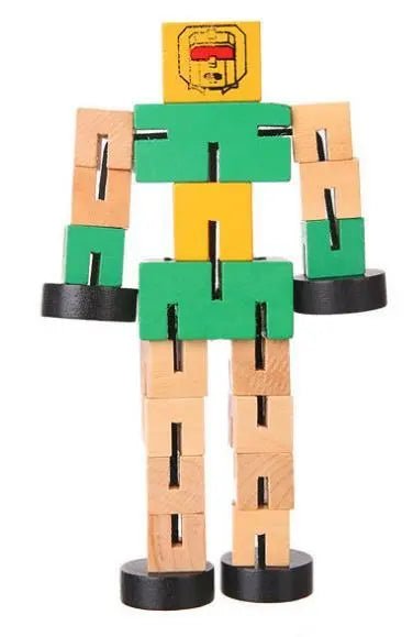 Benny the Wooden Robot Toy