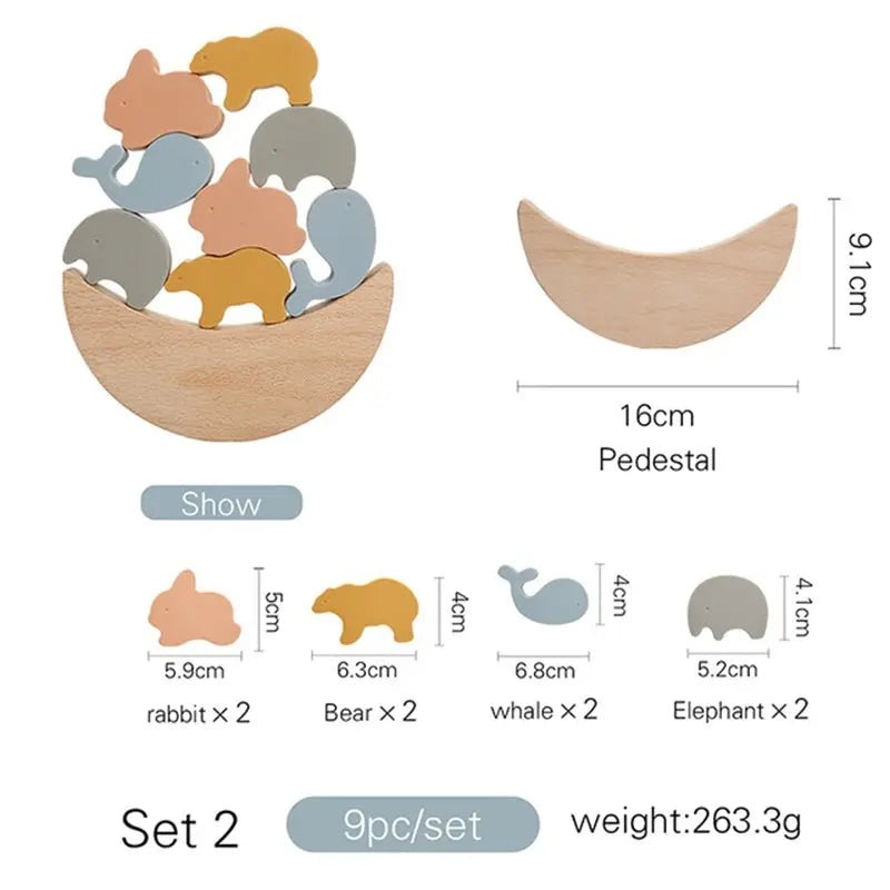 Wooden Animal Stacking Toy – Handpicked for Tiny Builders