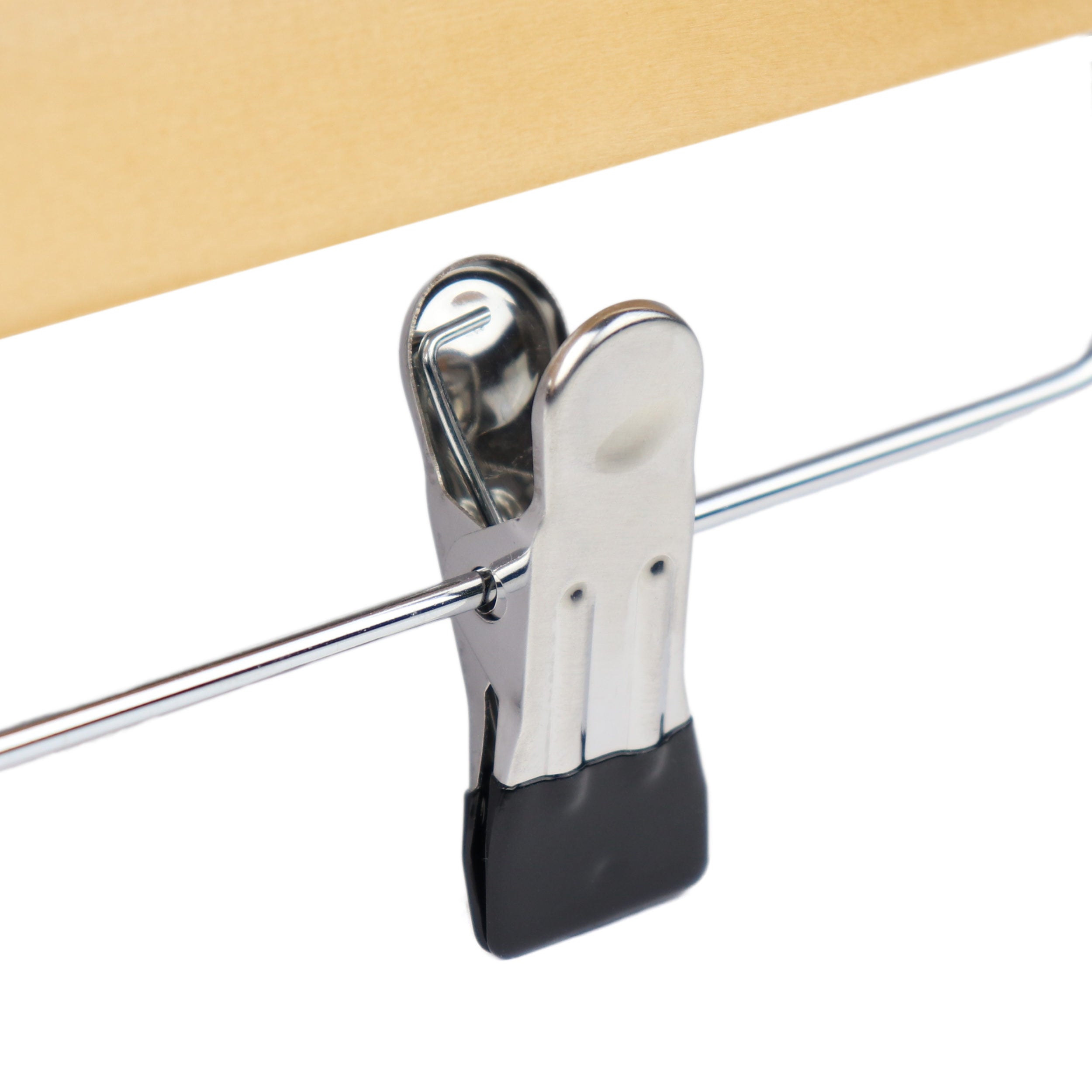 Natural Wooden Clip Bottom Hanger 35cm