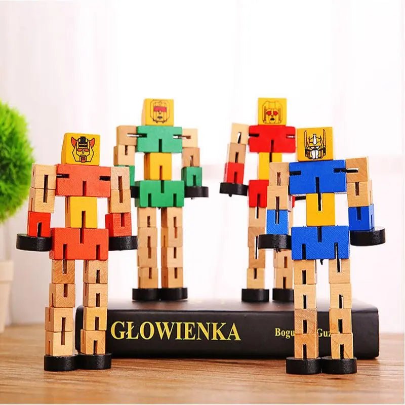 Benny the Wooden Robot Toy