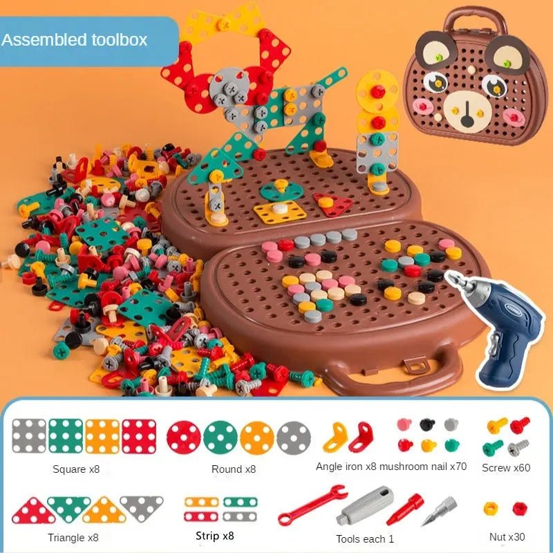 BuildBuddy™ – Kids’ Educational Toy Drill & Screw Puzzle Toolbox