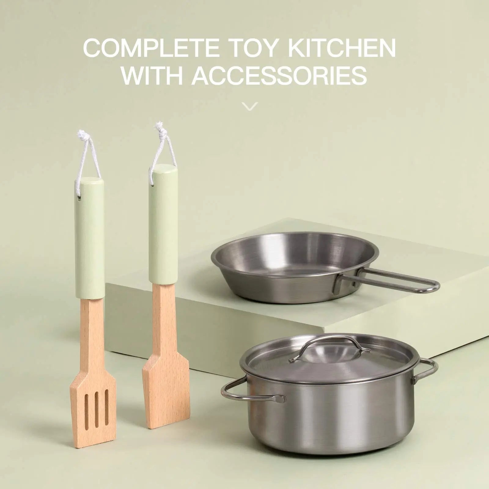 Mini Chef Station™ – Deluxe Wooden Play Kitchen Set