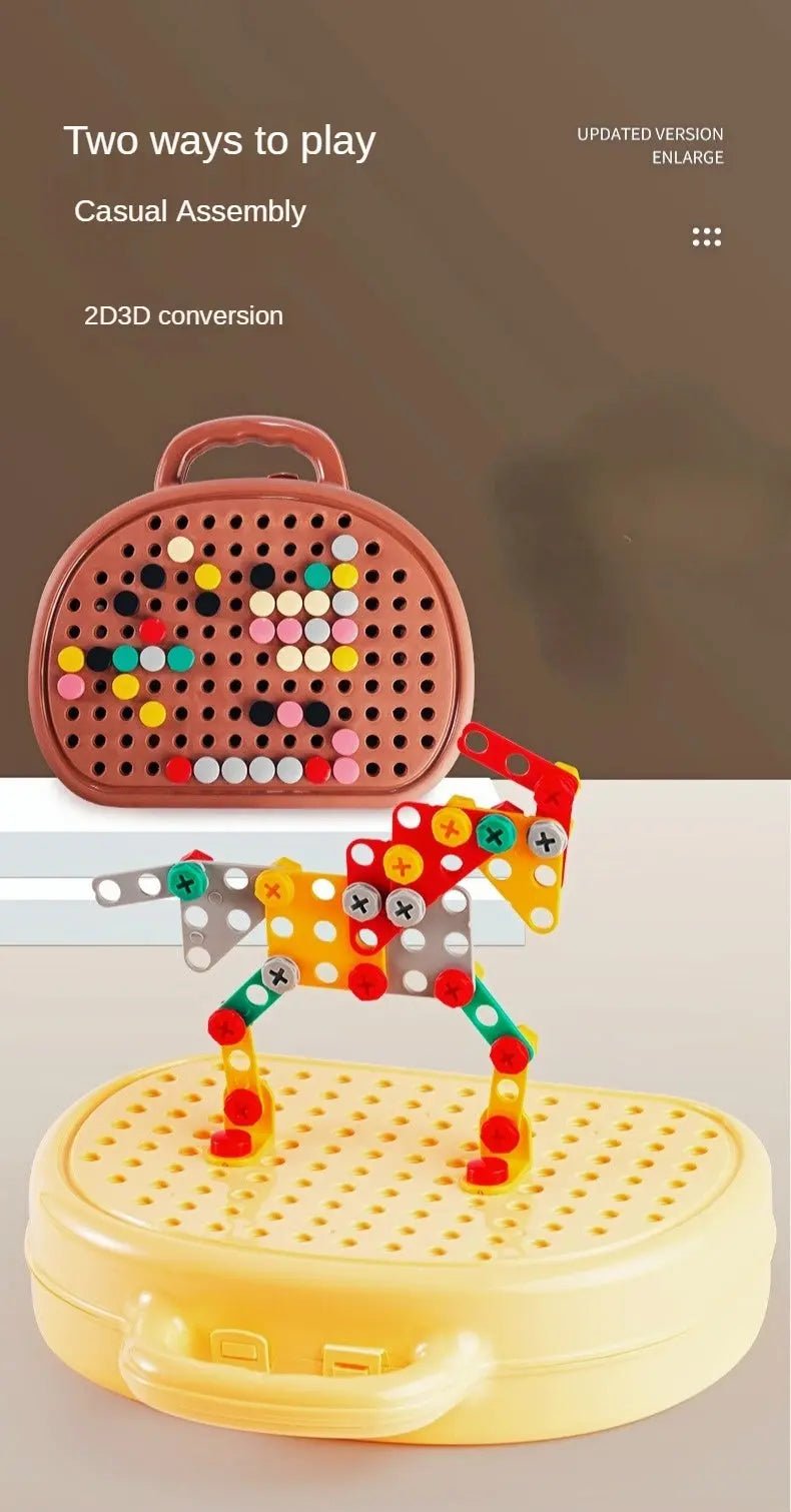 BuildBuddy™ – Kids’ Educational Toy Drill & Screw Puzzle Toolbox