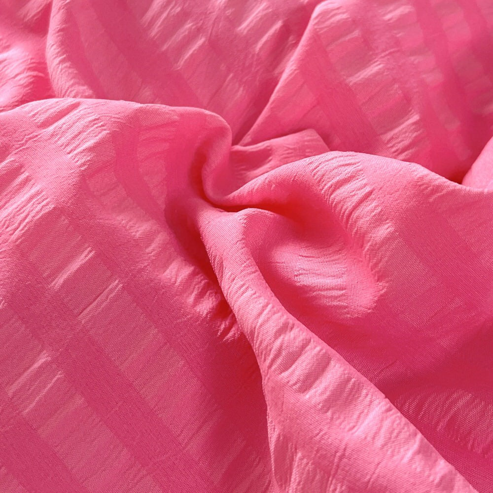 Mojoyce-Spring Summer Bedding Set Waffle Stripes Duvet Cover Bedding Set