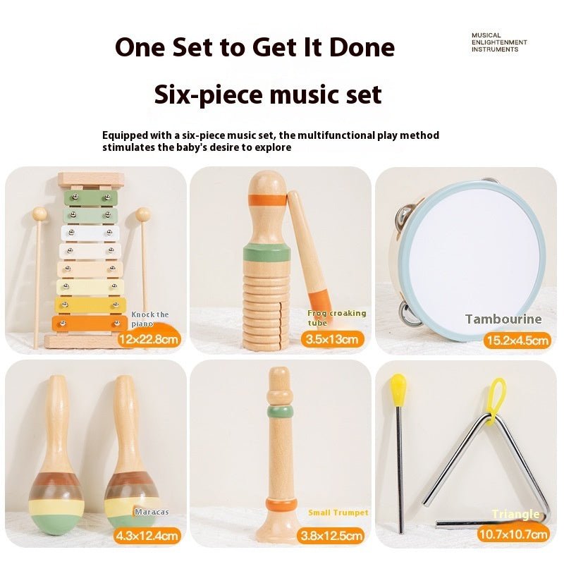 Baby Band Boss — 6-Piece Wooden Musical Starter Set