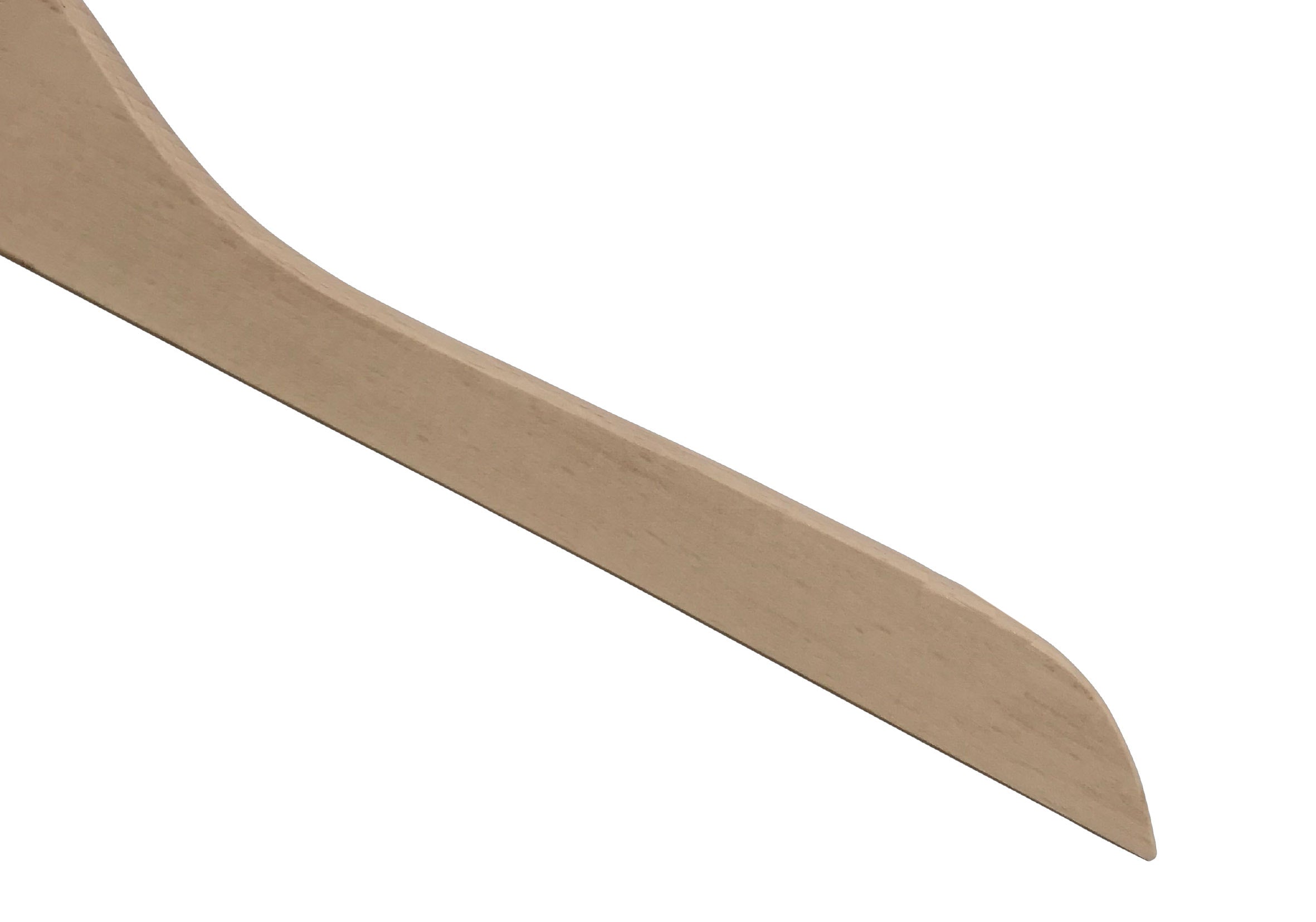 Natural Wood Top Clothes Hanger No Notch 38cm