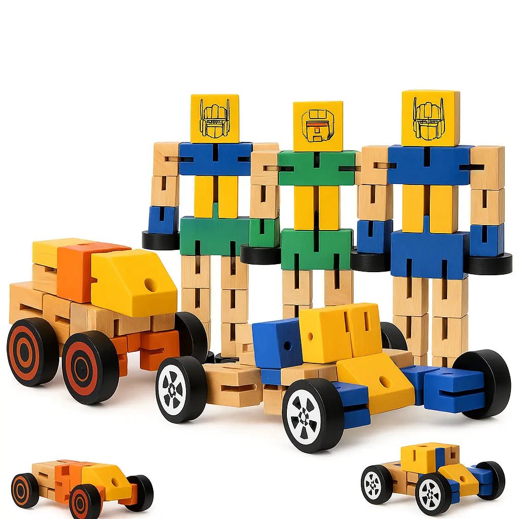 Benny the Wooden Robot Toy