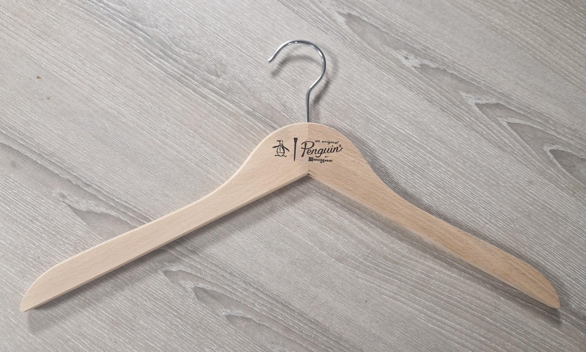 Wooden Natural Top Branded Penguin 43cm