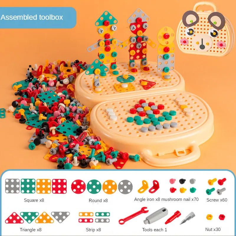 BuildBuddy™ – Kids’ Educational Toy Drill & Screw Puzzle Toolbox