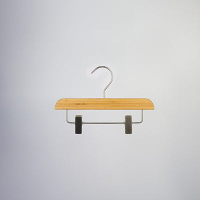 Bamboo Wood Sustainable Clip Bottom Hanger 26cm