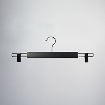 Black Wooden Clip Bottom Hanger 37cm