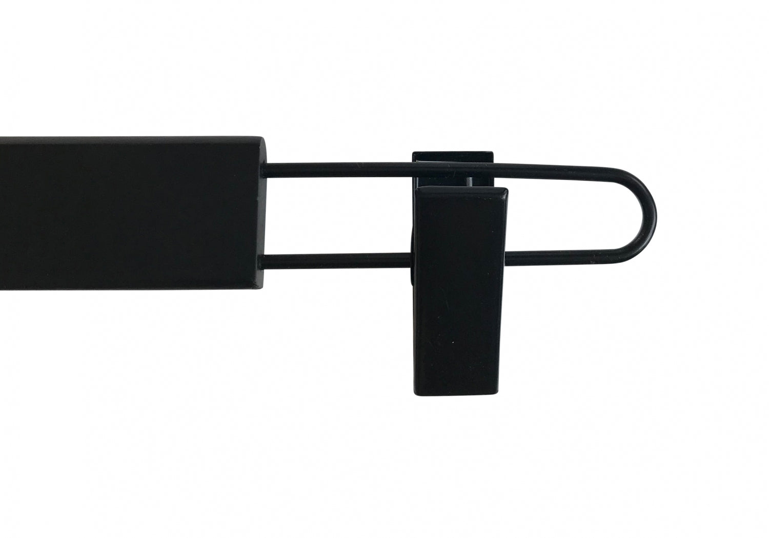 Black Wooden Clip Bottom Hanger 37cm
