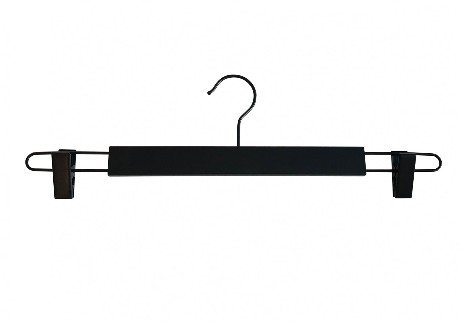 Black Wooden Clip Bottom Hanger 37cm