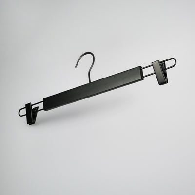 Black Wooden Clip Bottom Hanger 37cm