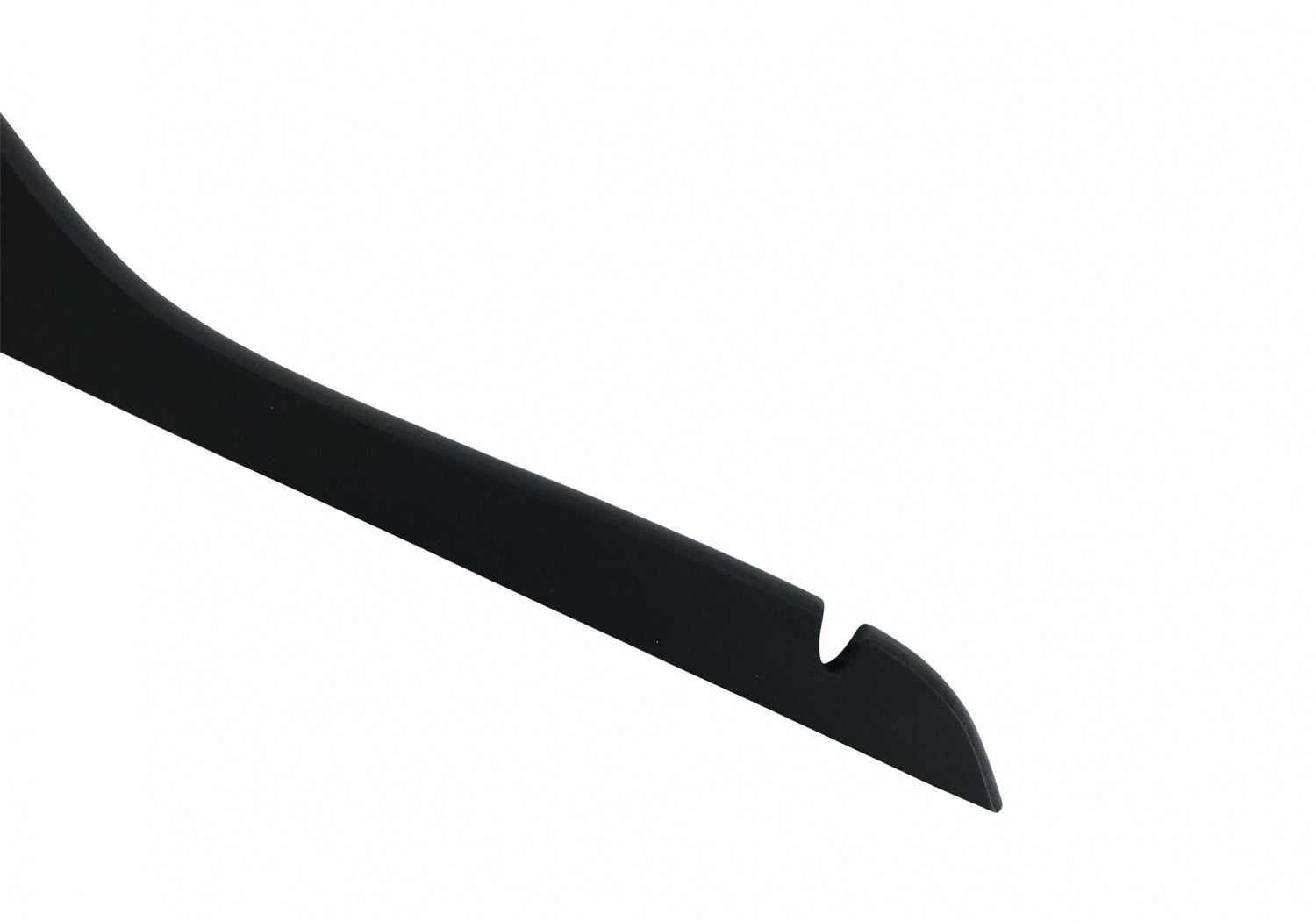 Black Wooden Top Clothes Hanger with Notch 44cm