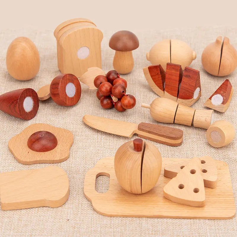 Slice & Play™ – Wooden Velcro Cutting Fruit & Veggie Set