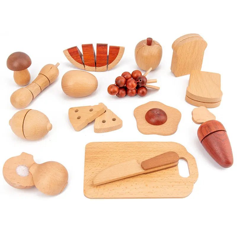 Slice & Play™ – Wooden Velcro Cutting Fruit & Veggie Set