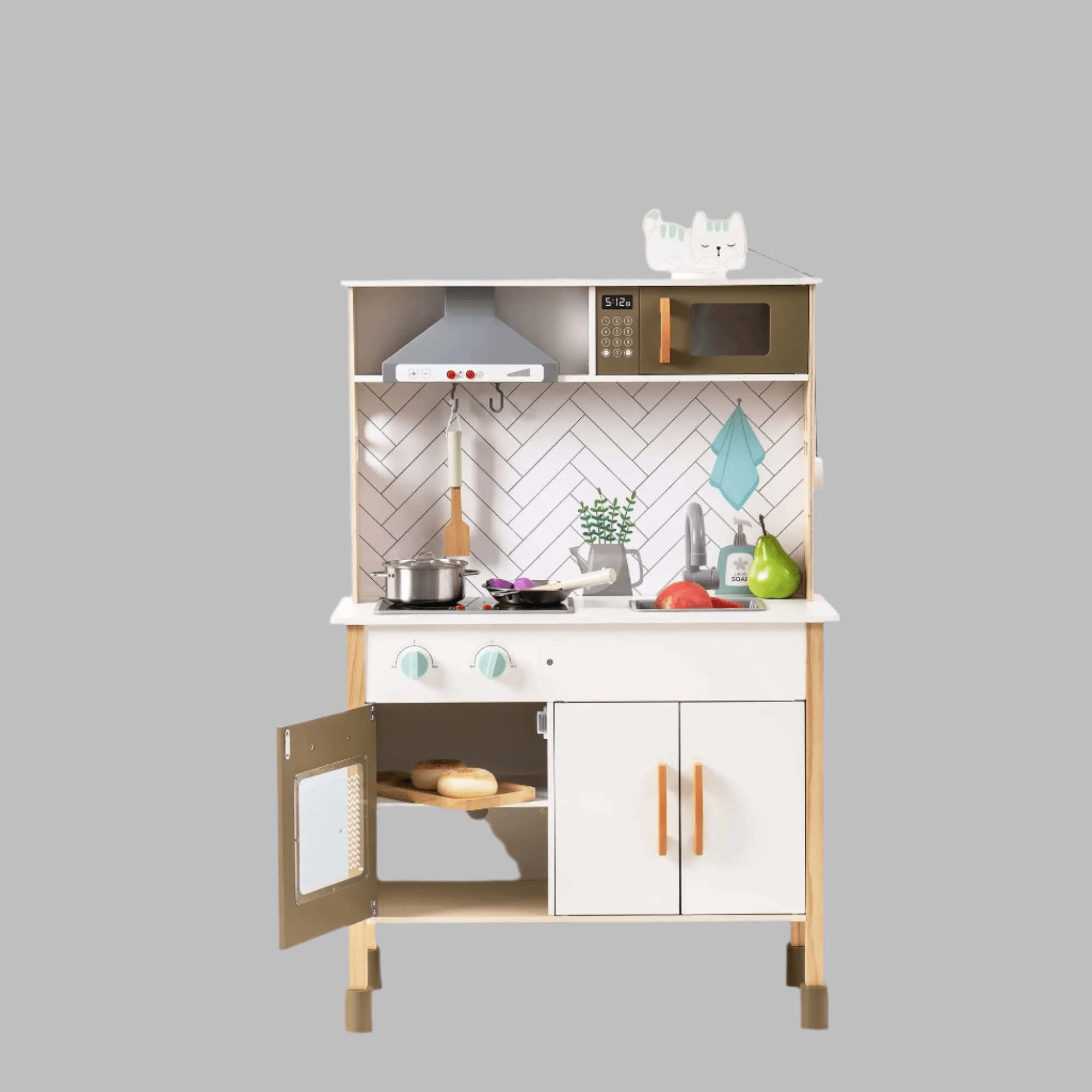 Mini Chef Station™ – Deluxe Wooden Play Kitchen Set