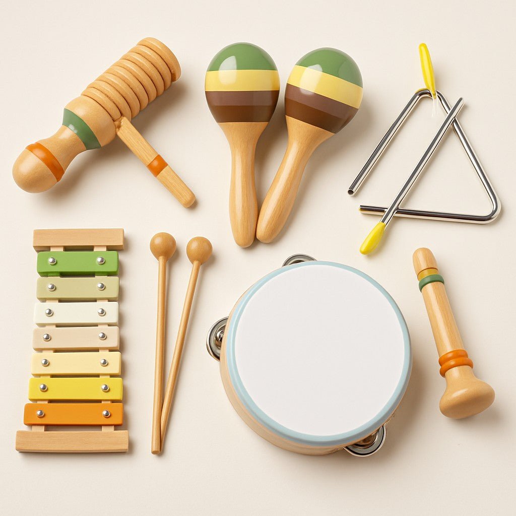 Baby Band Boss — 6-Piece Wooden Musical Starter Set