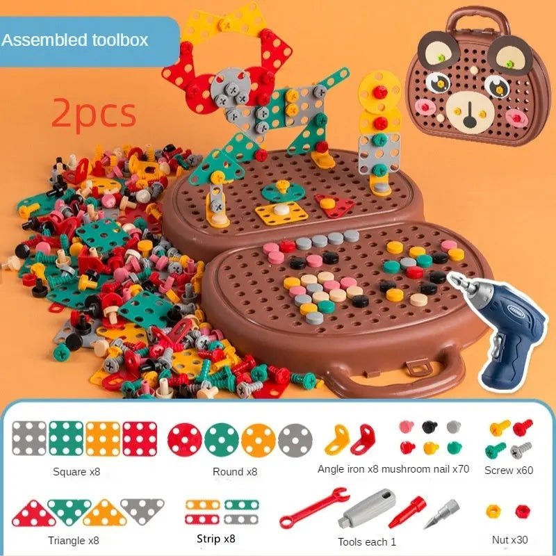 BuildBuddy™ – Kids’ Educational Toy Drill & Screw Puzzle Toolbox