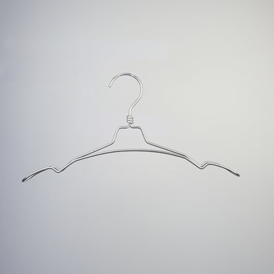 Natural Aluminium Top Notch Coat Hanger 45cm
