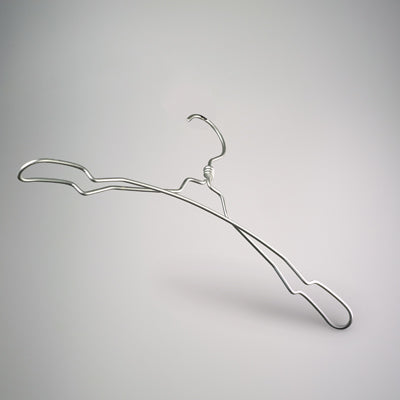 Natural Aluminium Top Notch Coat Hanger 45cm