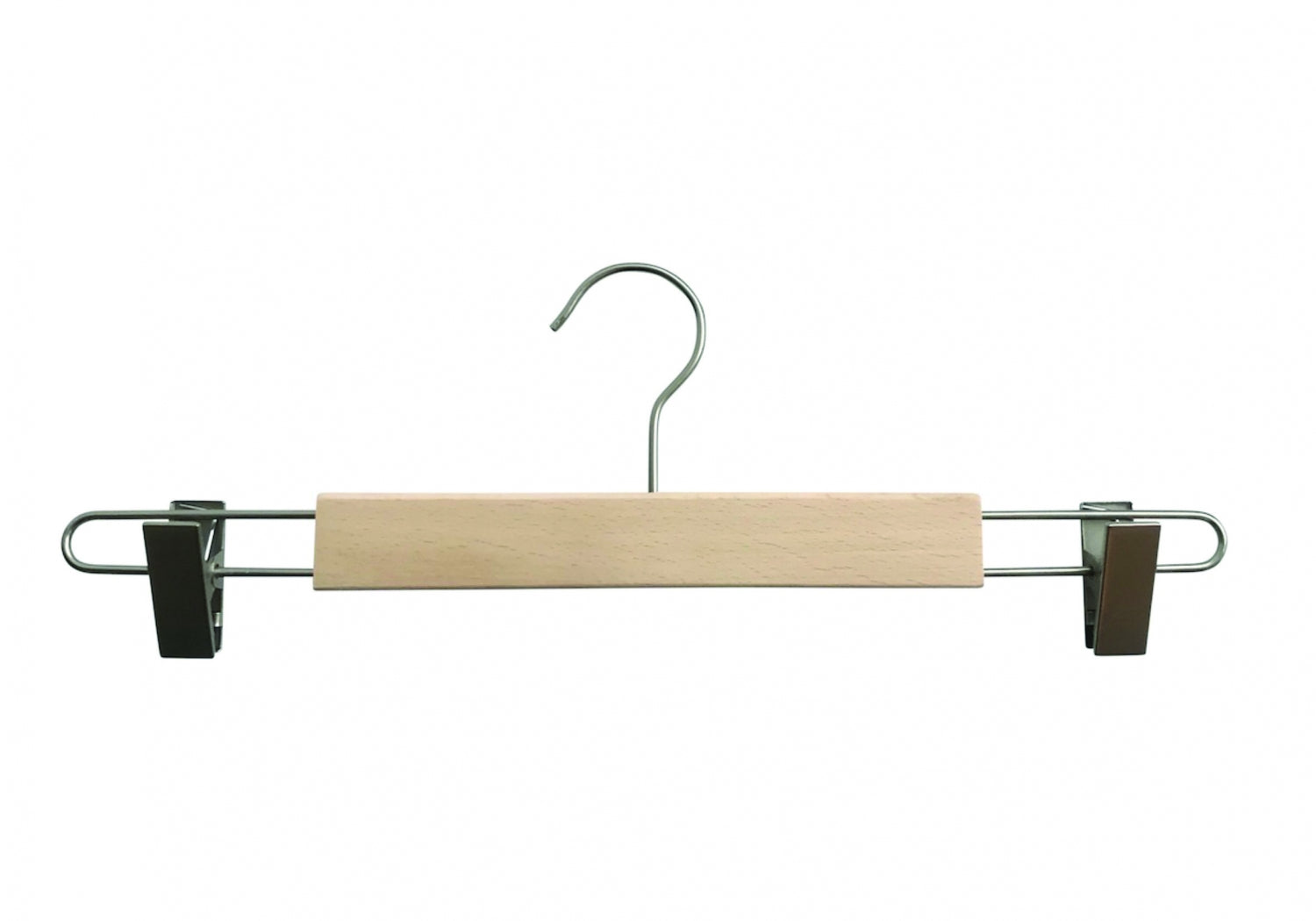 Natural Wooden Clip Bottom Hanger 37cm
