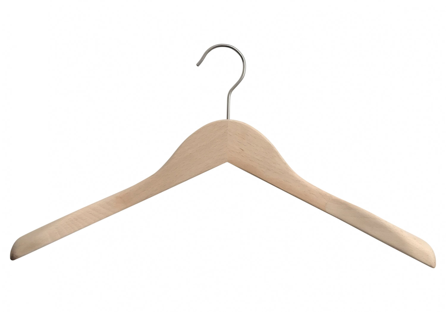 Natural Wooden Jacket Top Coat Hanger 44cm