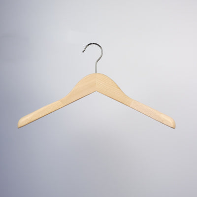 Natural Wooden Jacket Top Coat Hanger 38cm
