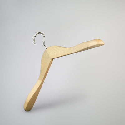Natural Wooden Jacket Top Coat Hanger 38cm