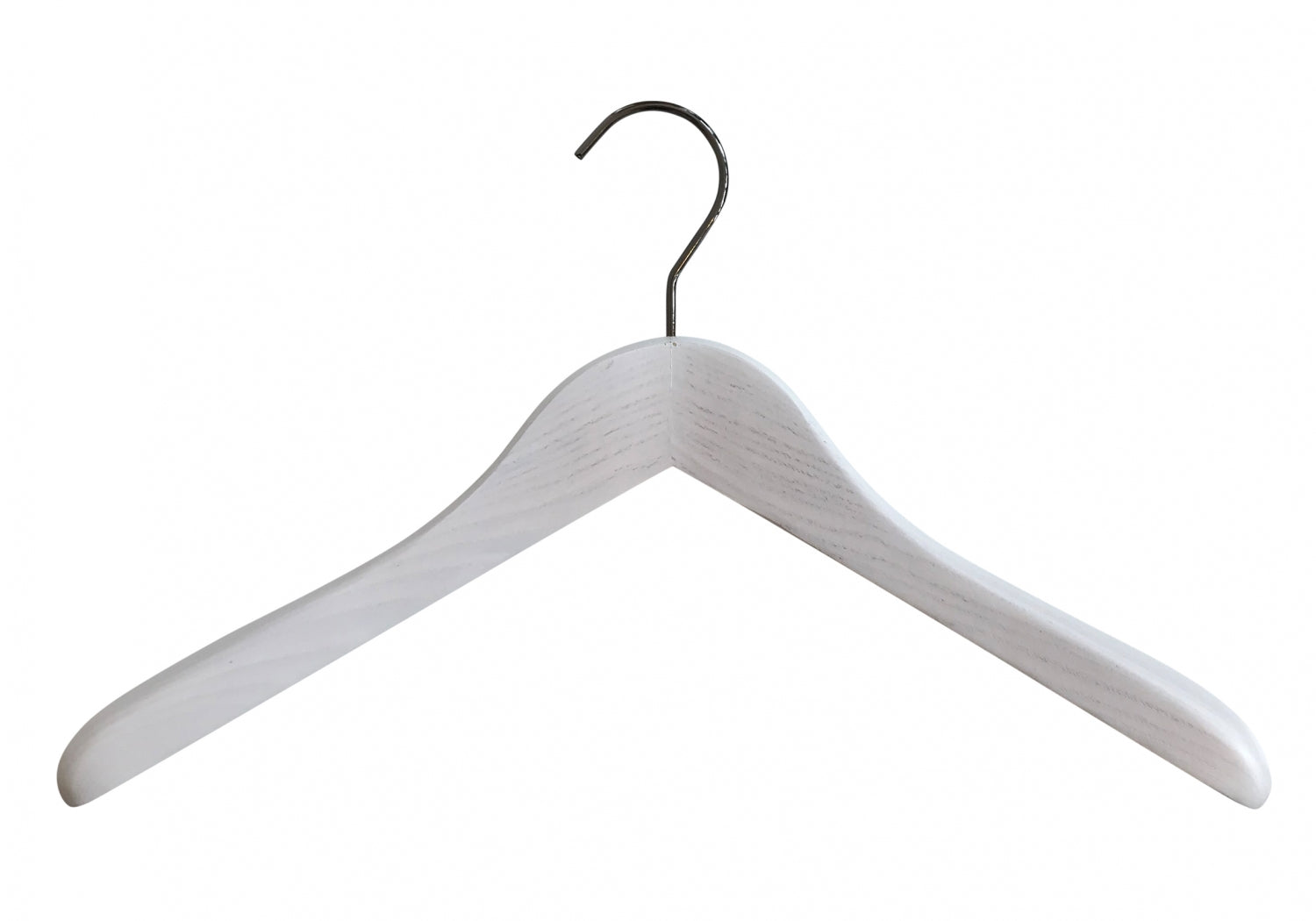 White Ash Wooden Jacket Coat Hanger 44cm