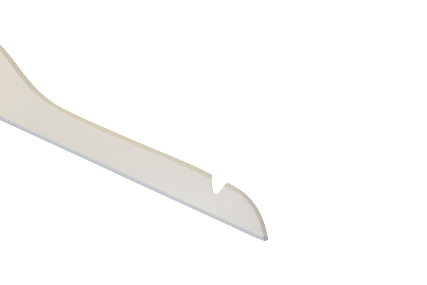 White Wood Sustainable Thick Top Jacket Bridal Hanger with Hooks 39cm