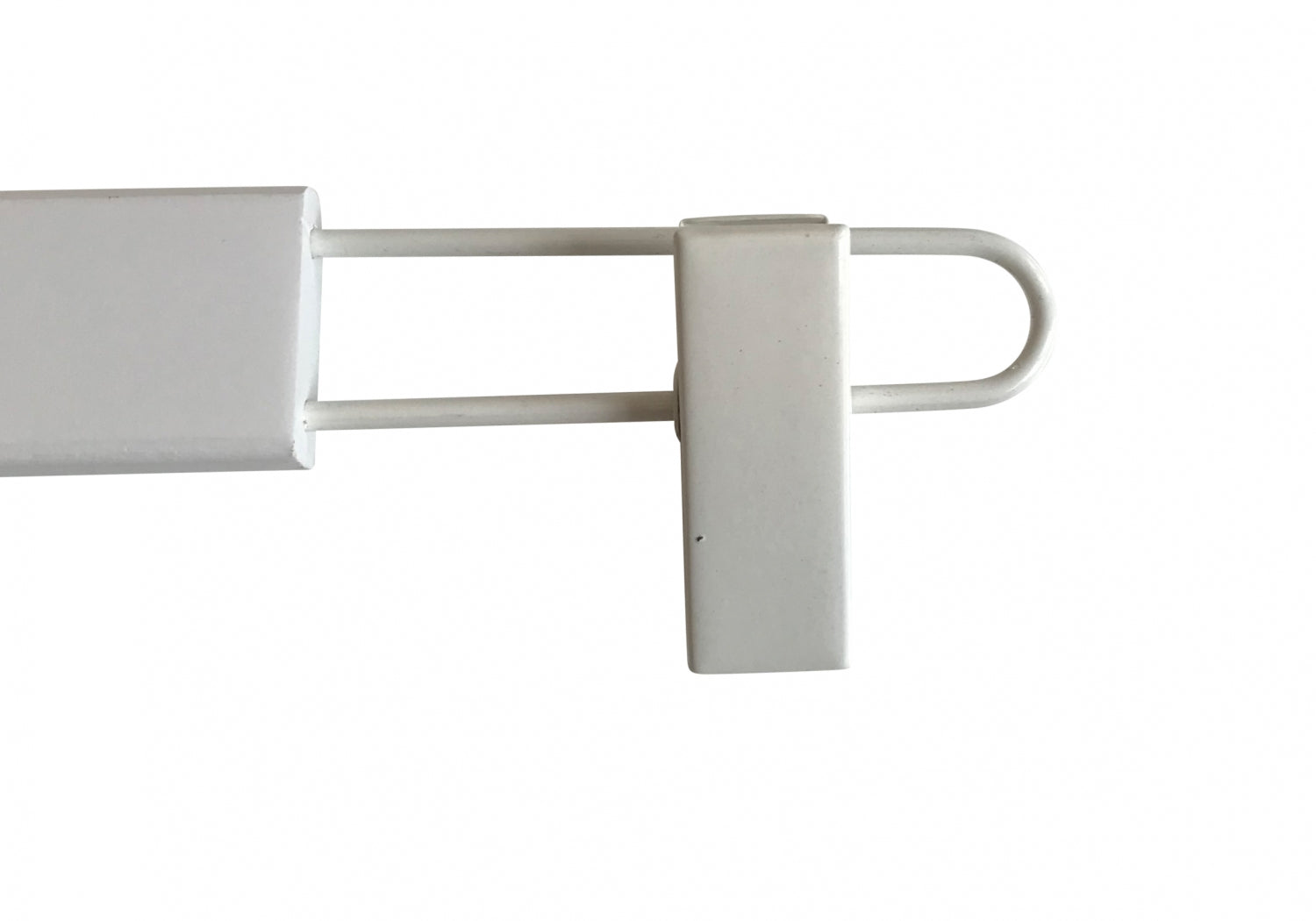 White Wooden Clip Bottom Hanger 37cm