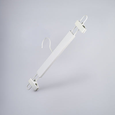 White Wooden Clip Bottom Hanger 37cm