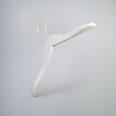 White Wooden Jacket Top Coat Hanger 38cm