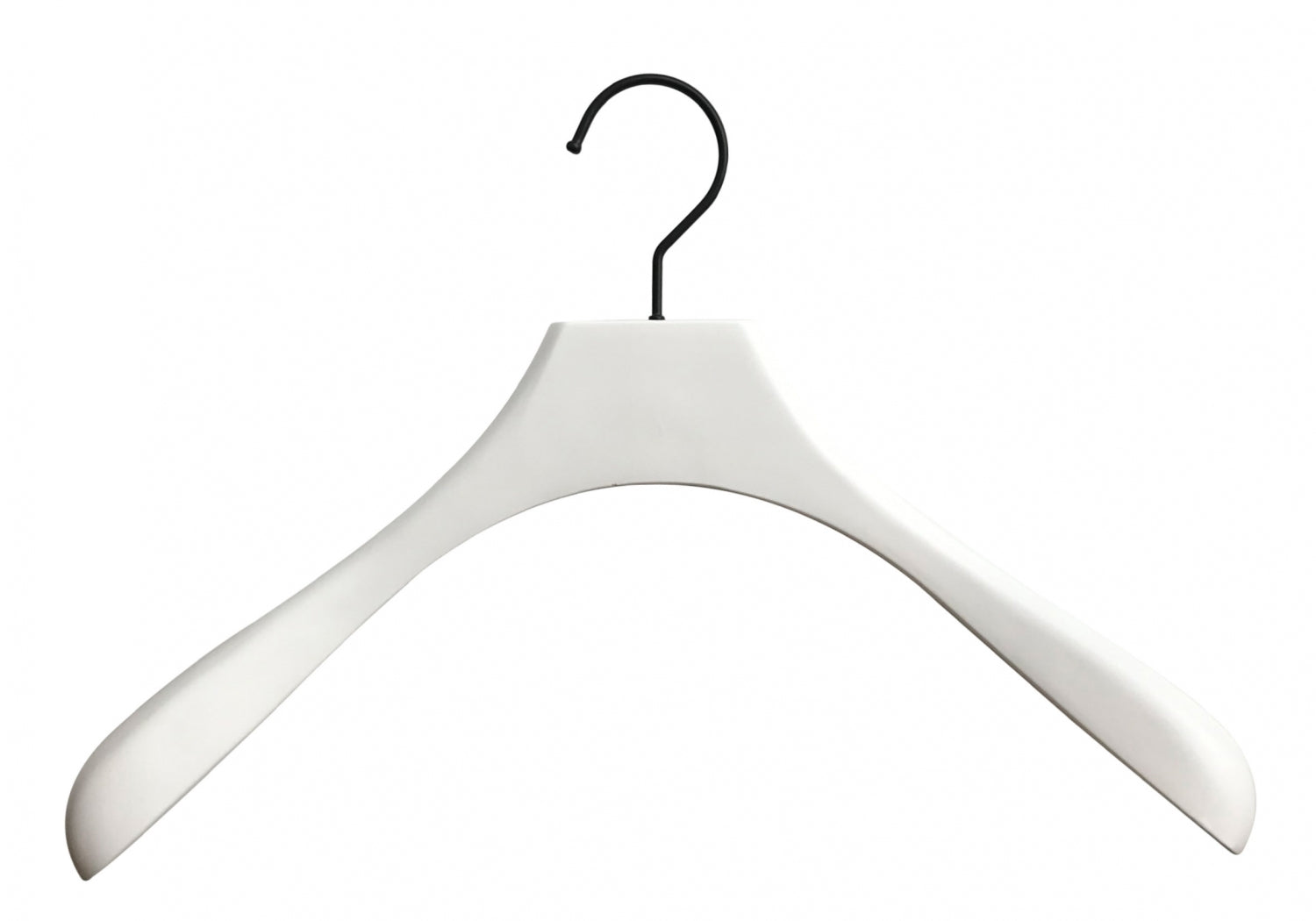 White Wooden Jacket Top Coat Hanger 38cm